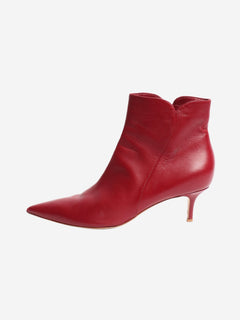 Burgundy ankle boots - size UK 8 Boots Gianvito Rossi 