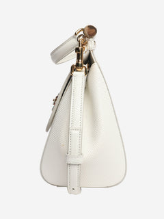 White diamante-logo top handle bag Bags Dolce & Gabbana 