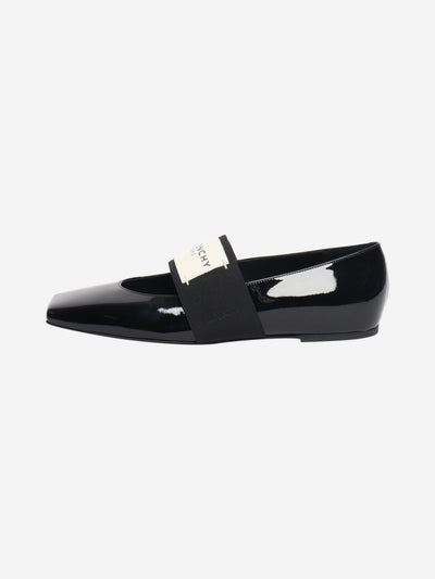 Black patent squared ballerina flats - size EU 38 (UK 5) Flat Shoes Givenchy 