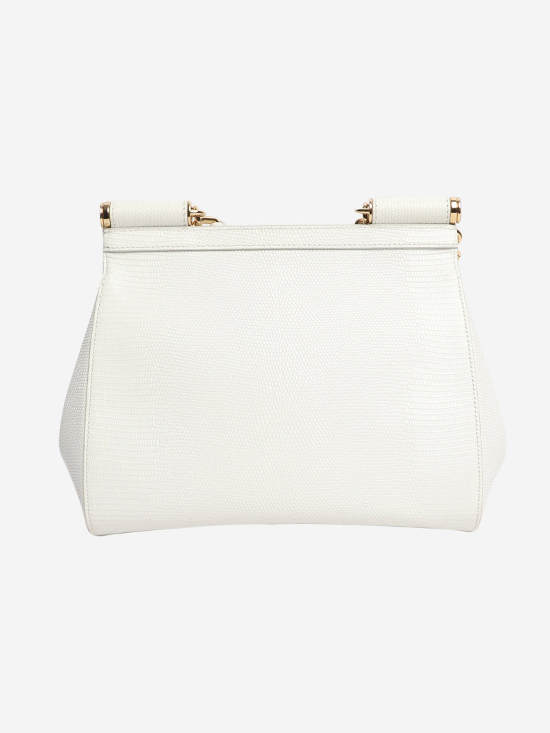White diamante-logo top handle bag Bags Dolce & Gabbana 