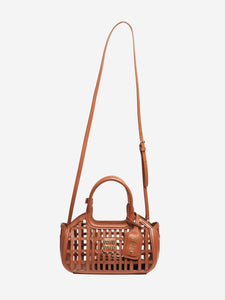 Miu Miu Cognac leather basket bag