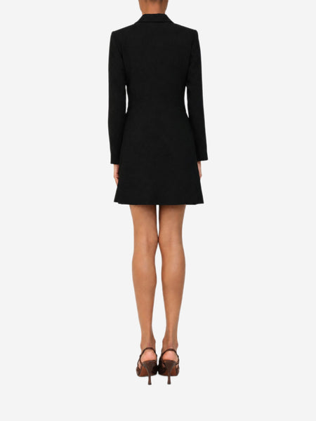 Black double-breasted blazer dress - size UK 8 alternate image
