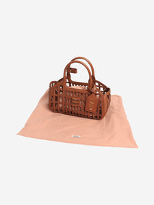 Miu Miu Cognac leather basket bag