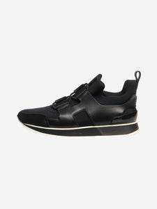 Hermes Black Player Toile Technique trainers - size EU 37.5 (UK 4.5)