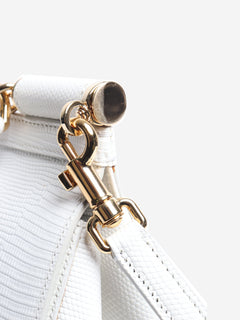 White diamante-logo top handle bag Bags Dolce & Gabbana 