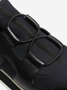 Hermes Black Player Toile Technique trainers - size EU 37.5 (UK 4.5)