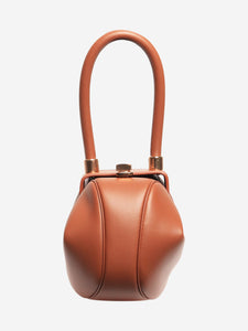 Gabriela Hearst Brown demi leather top handle bag