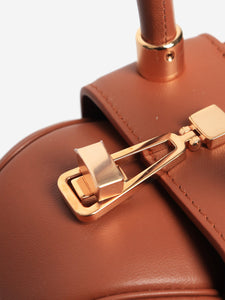 Gabriela Hearst Brown demi leather top handle bag