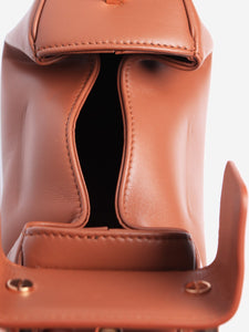 Gabriela Hearst Brown demi leather top handle bag