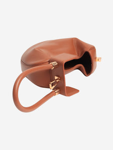 Gabriela Hearst Brown demi leather top handle bag