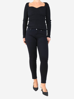 Black skinny jeans - size UK 12 Trousers Adriano Goldschmied 