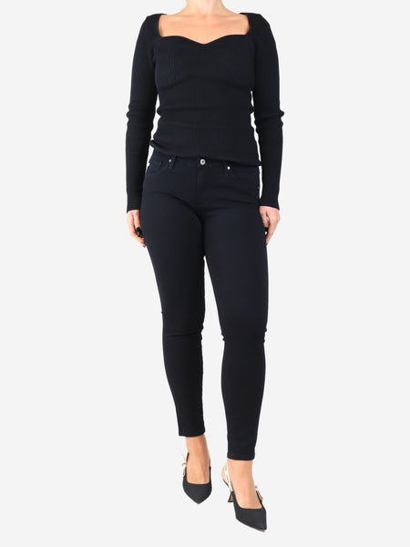 Black skinny jeans - size UK 12 alternate image