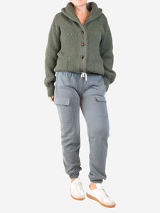 Brunello Cucinelli Grey cuffed cargo joggers - size S