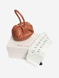 Gabriela Hearst Brown demi leather top handle bag