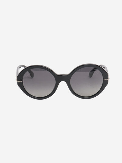 Black round chain sunglasses Sunglasses Chanel 