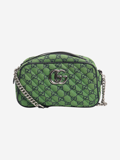 Green and navy GG Marmont quilted crossbody bag Cross-body Bags Gucci 