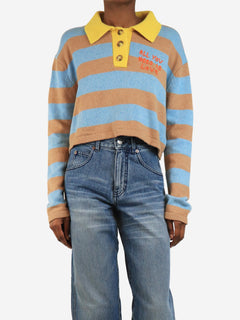 Multicolour striped polo sweater - size XS Knitwear Mira Mikati 