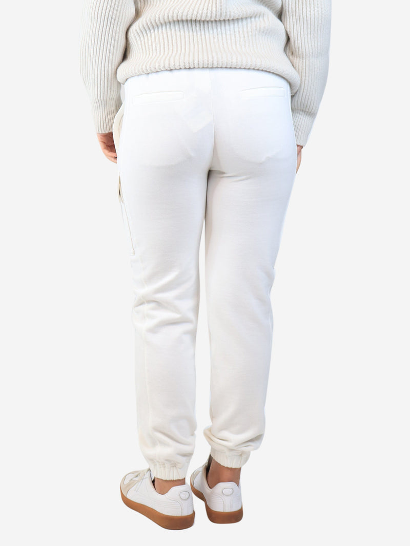 White cuffed cargo joggers - size S Trousers Brunello Cucinelli 