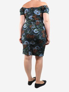 Dolce & Gabbana Blue floral mini dress - size UK 12