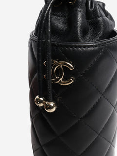 Black 2021 quilted leather bucket bag Cross-body bags Chanel 