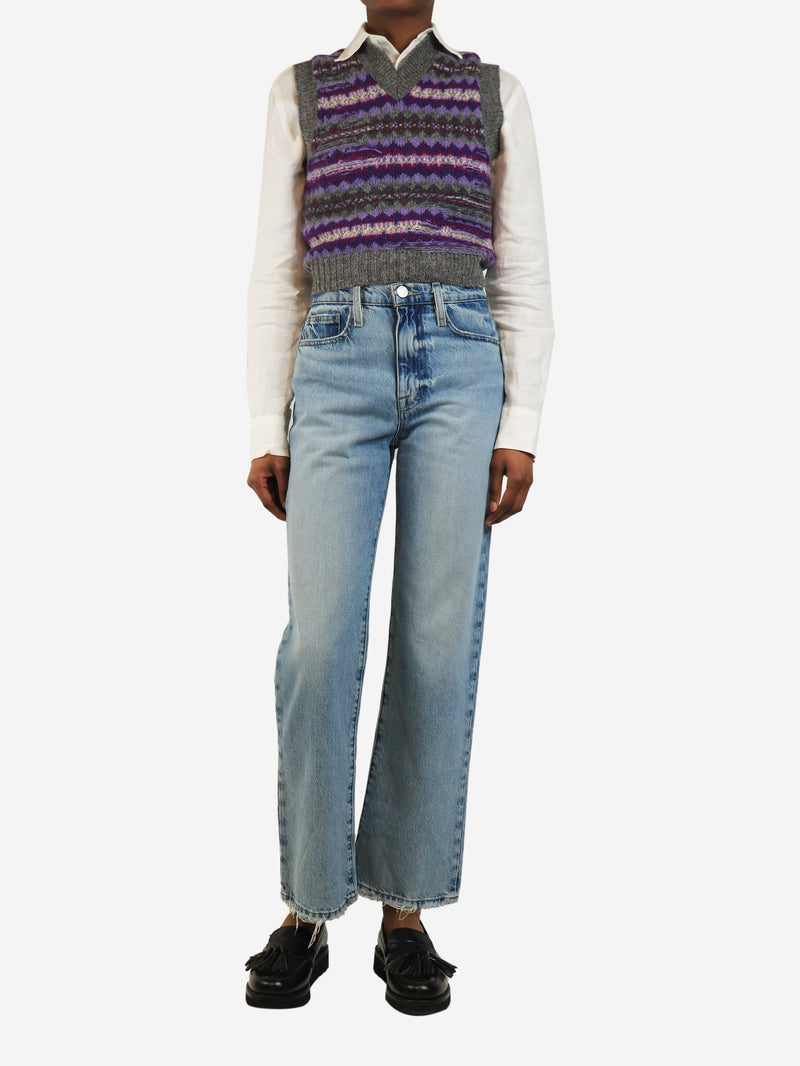 Blue Le Jane Ankle jeans - size UK 6 Denim Frame 