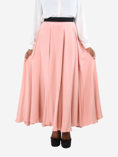 Pink silk maxi skirt - size UK 14 Skirts Roksanda 