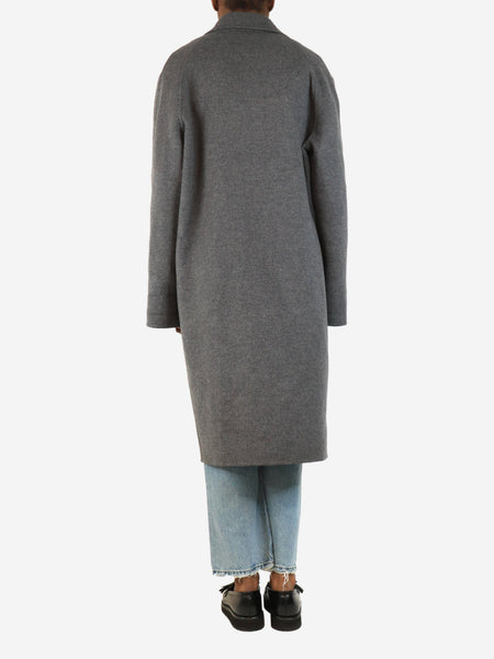 Grey cashmere coat - size UK 8 alternate image