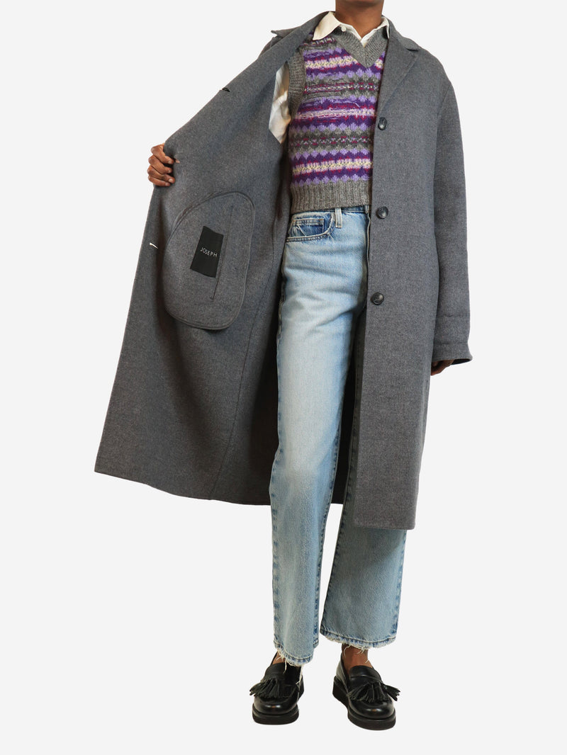 Grey cashmere coat - size UK 8 Coats & Jackets Joseph 
