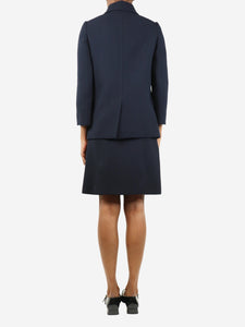 Prada Blue wool midi skirt and blazer set - size UK 4