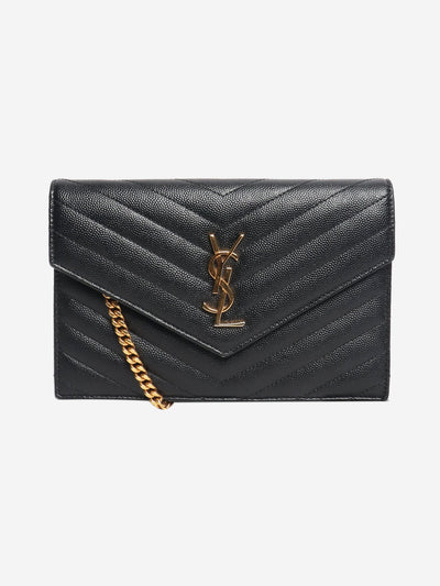 Black Cassandre Matelasse chain wallet Cross-body bags Saint Laurent 