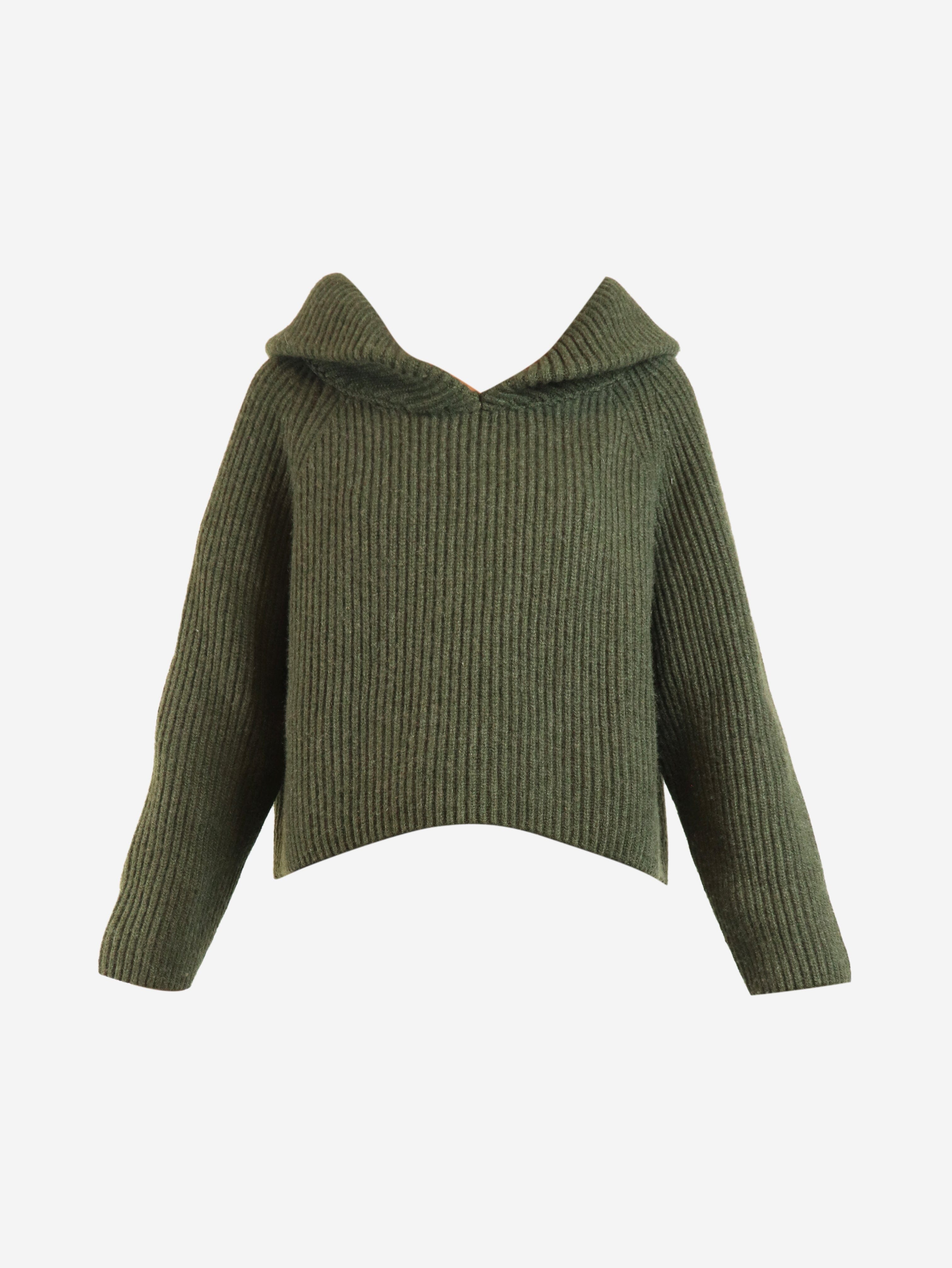 Green chunky knit cashmere jumper - size XS Knitwear Khaite 