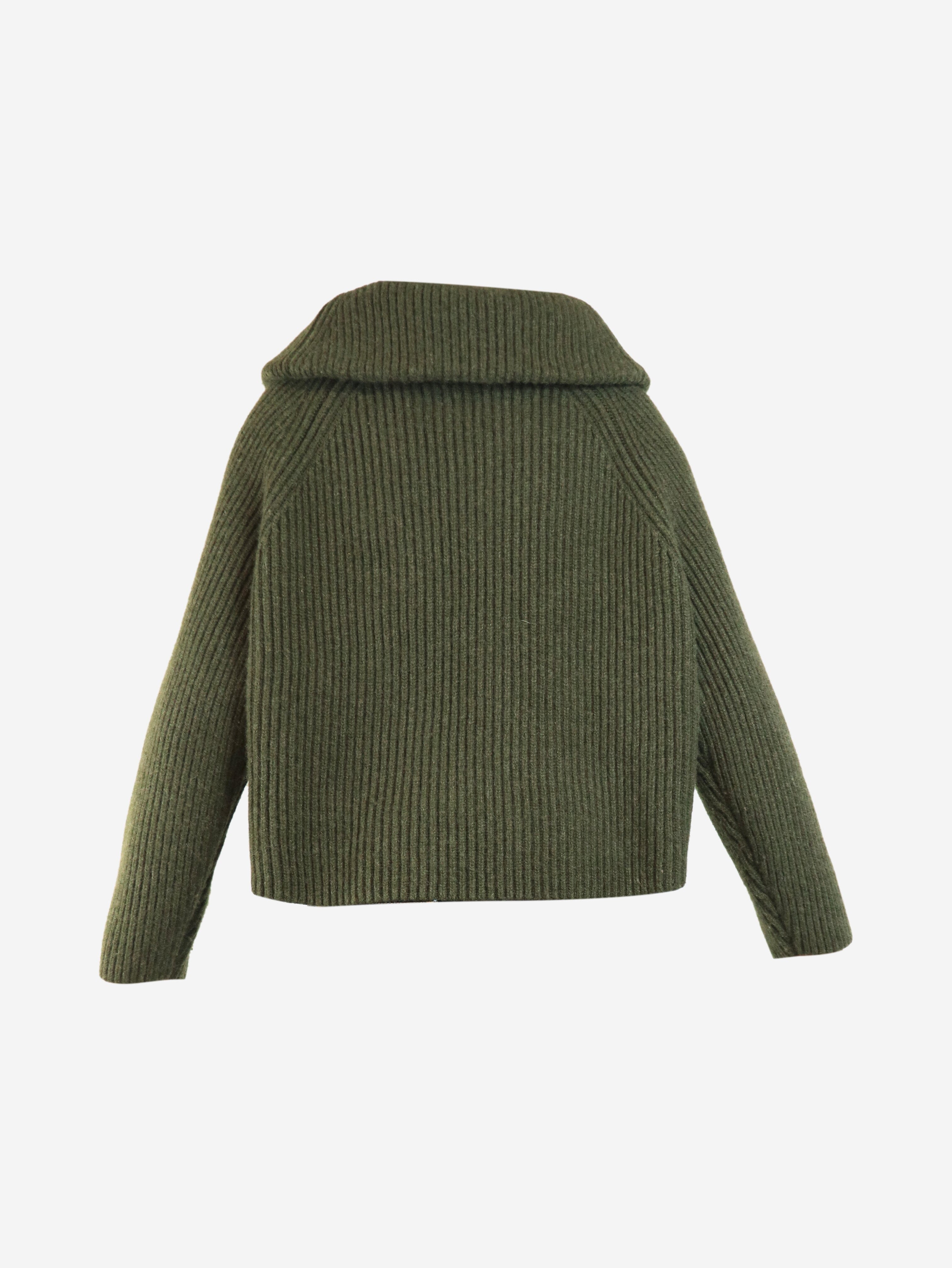 Green chunky knit cashmere jumper - size XS Knitwear Khaite 