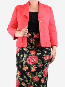 Gucci Pink single-breasted jacket - size UK 12