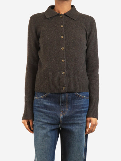Brown cashmere cardigan - size XS Knitwear Le Kasha 