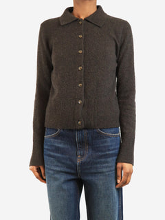 Brown cashmere cardigan - size XS Knitwear Le Kasha 