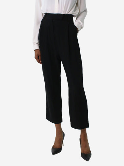 Black pleated crepe trousers - size FR 34 Trousers Toteme