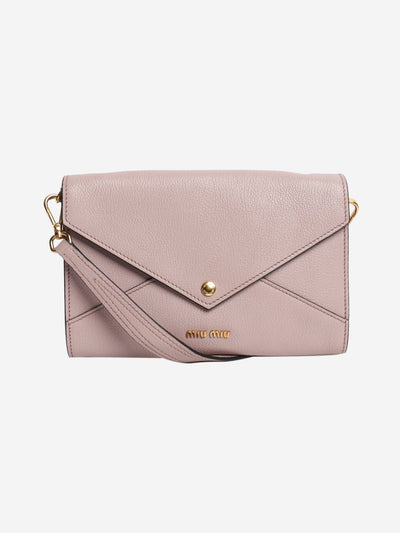 Dusty pink Madras envelope shoulder bag Bags Miu Miu 