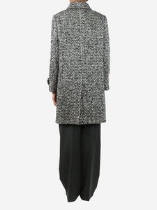 Miu Miu Black tweed wool coat - size UK 6