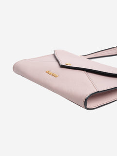 Dusty pink Madras envelope shoulder bag Bags Miu Miu 