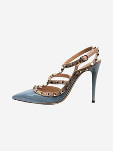 Valentino Blue and lilac patent Rockstud pumps - size EU 38.5