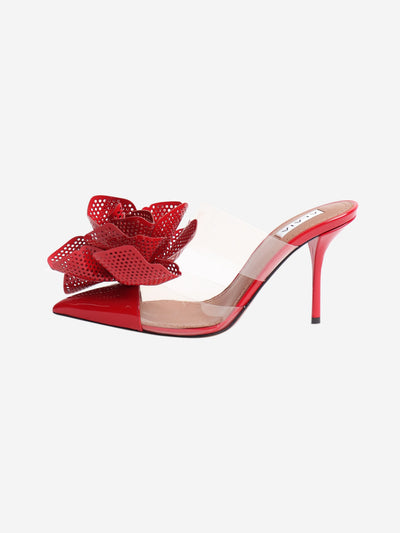 Red flower detail pvc heels - size UK 5 Heels Alaia 