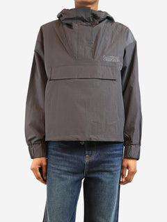Dark grey nylon ripstop anorak - size XS Coats & Jackets Ganni 