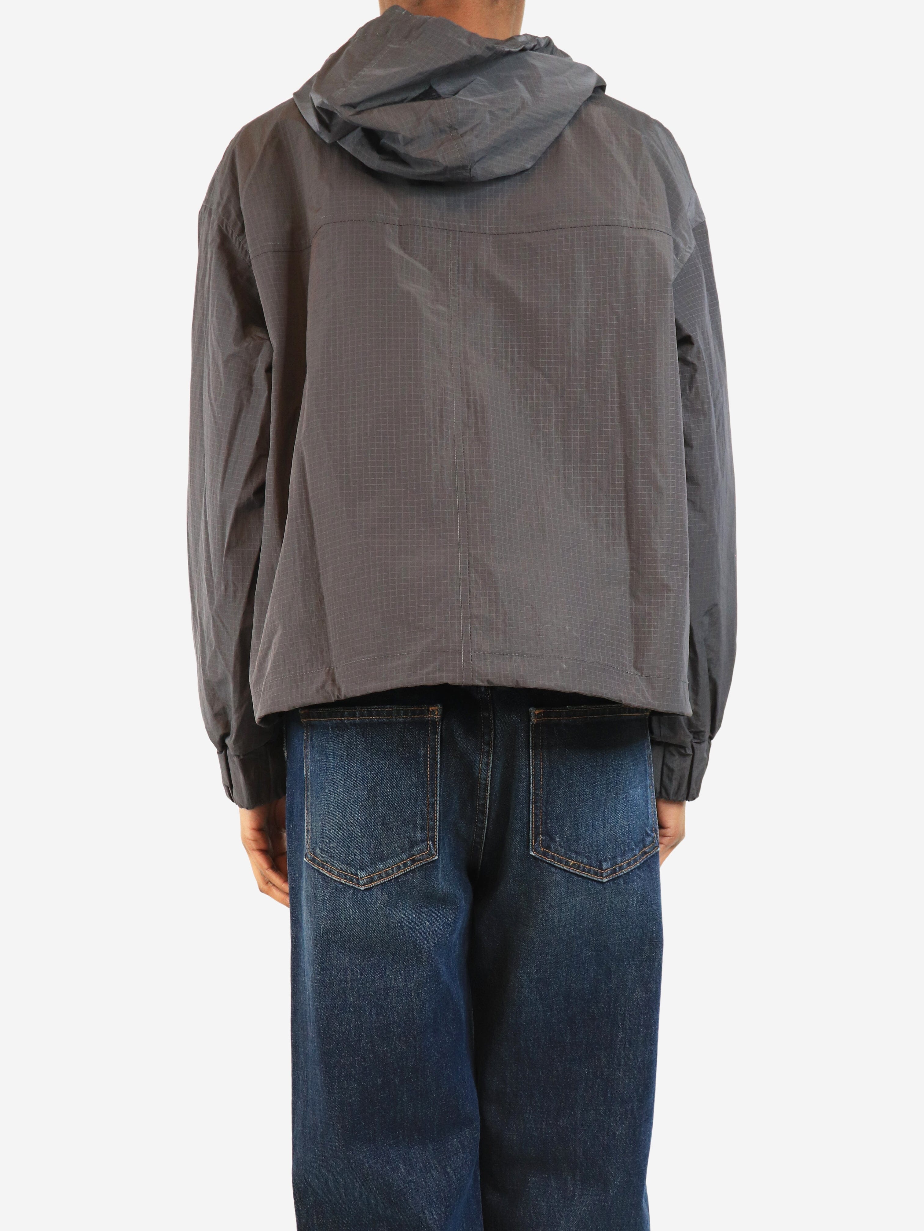 Dark grey nylon ripstop anorak - size XS Coats & Jackets Ganni 