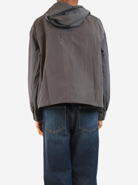 Dark grey nylon ripstop anorak - size XS alternate image