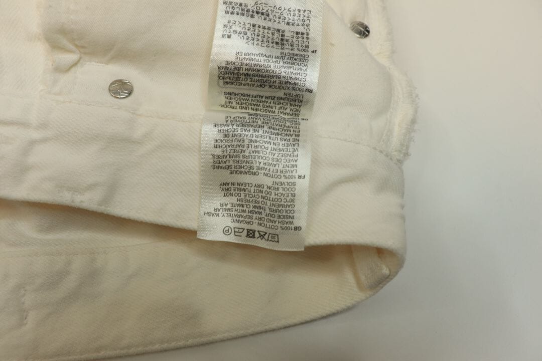 Cream wide-leg jeans - size UK 6 Trousers Toteme 