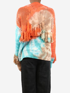 Alanui Multicolour fringed tie-dye jumper - size XS