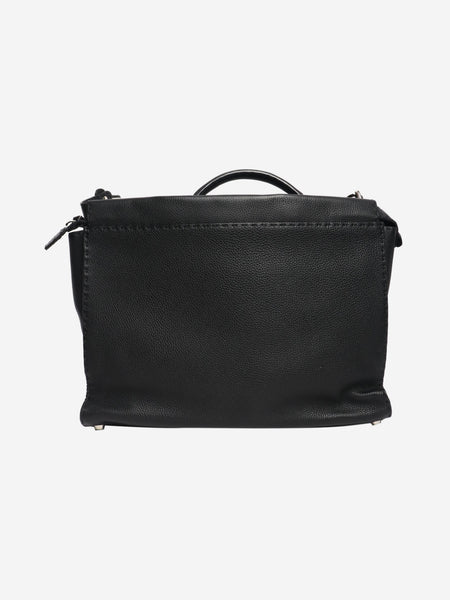 Black Monster Peekaboo leather tote alternate image