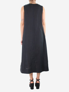 Asceno Black sleeveless midi dress - size M