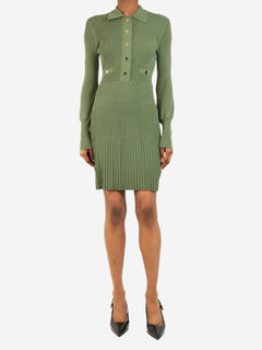 Green Lauper ribbed dress - size S Dresses Veronica Beard 