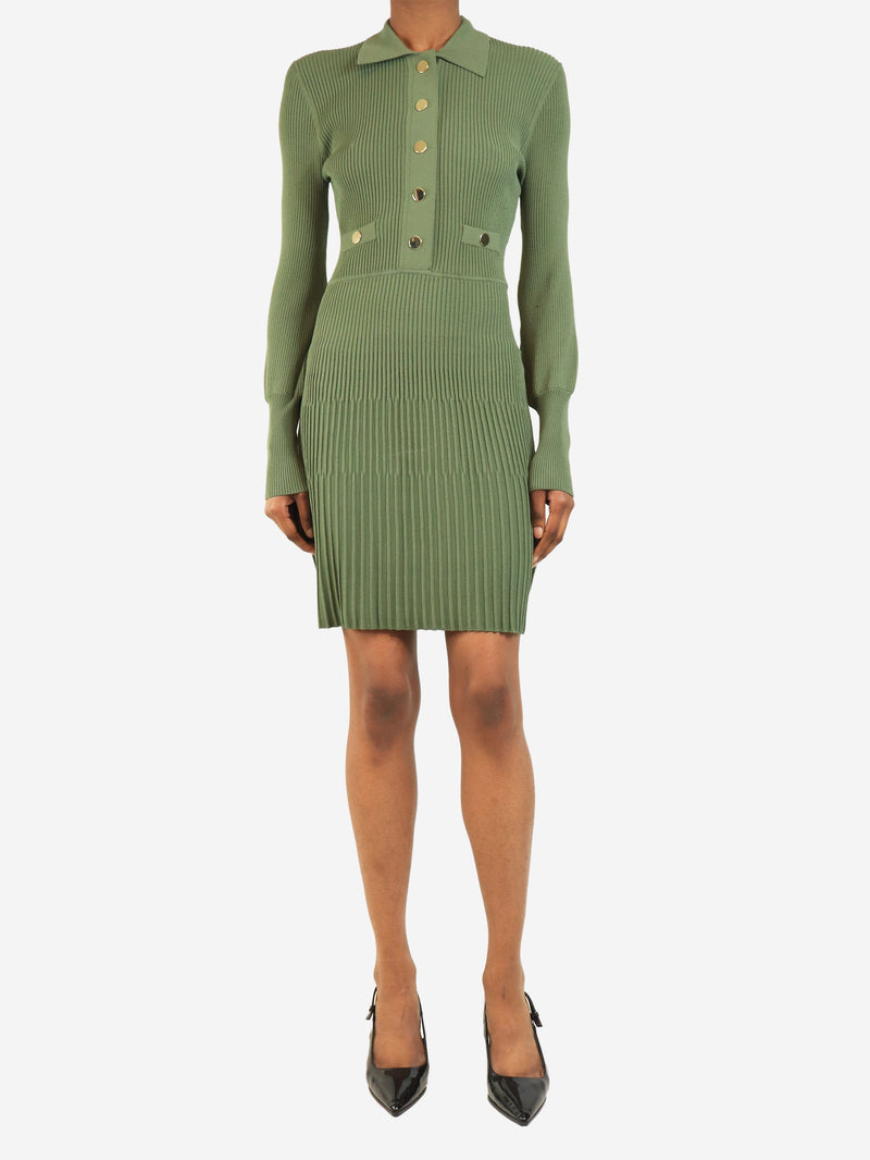 Green Lauper ribbed dress - size S Dresses Veronica Beard 